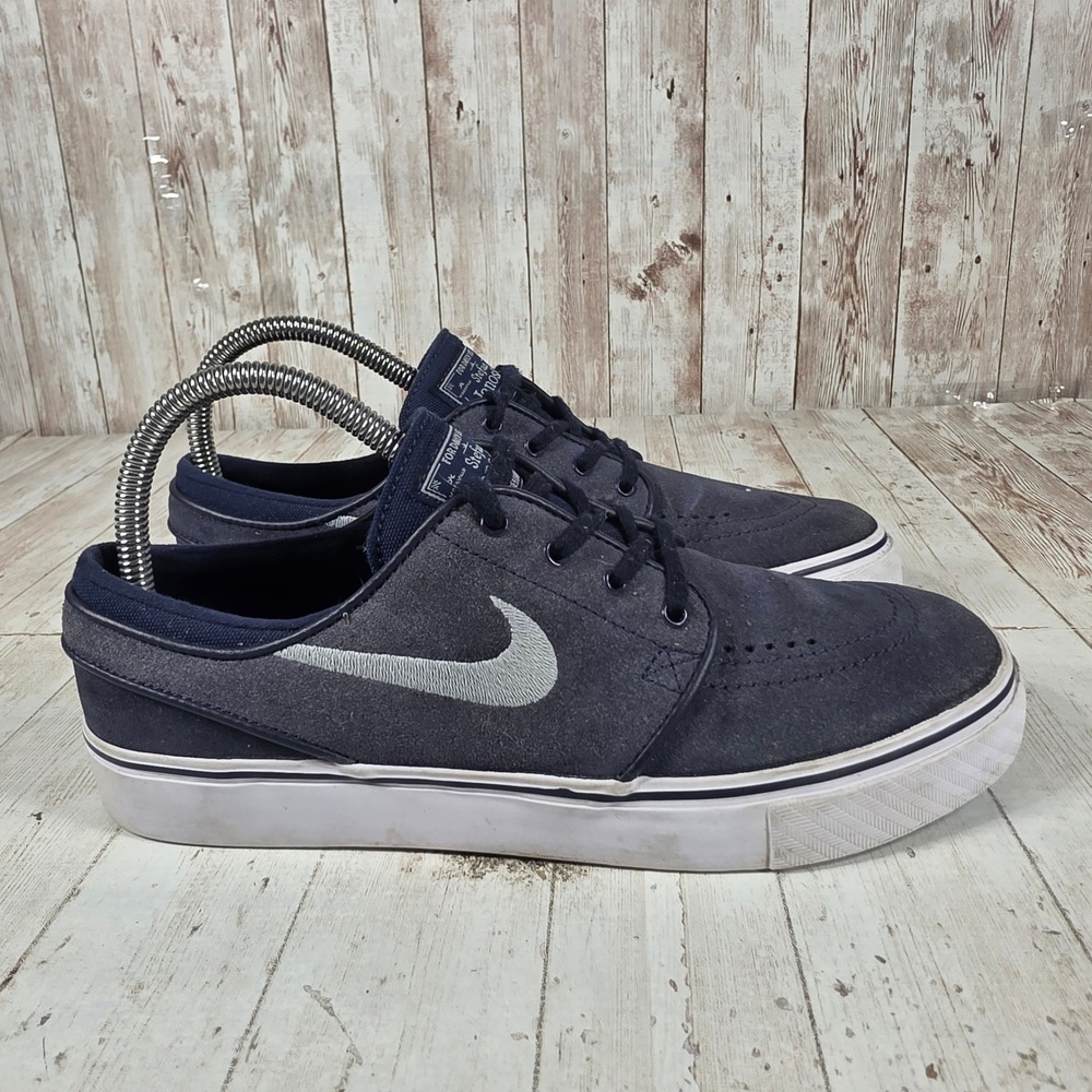 Nike SB Stefan Janoski Navy Blue Suede Skate Shoes 633014-400 mens 6 womens 7.5
